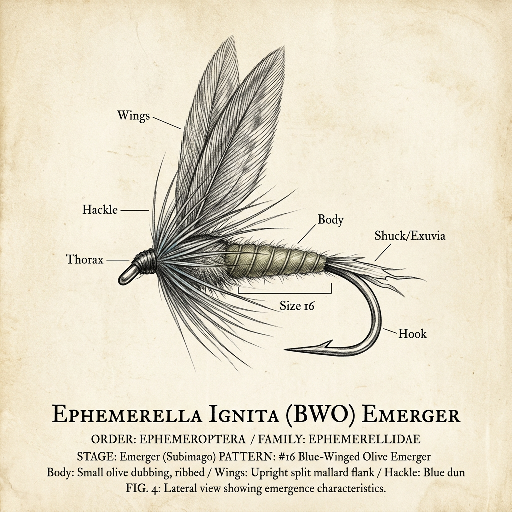 BWO Emerger fly pattern